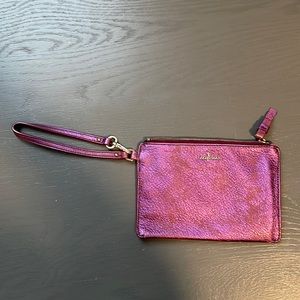 Cole Haan wristlet leather